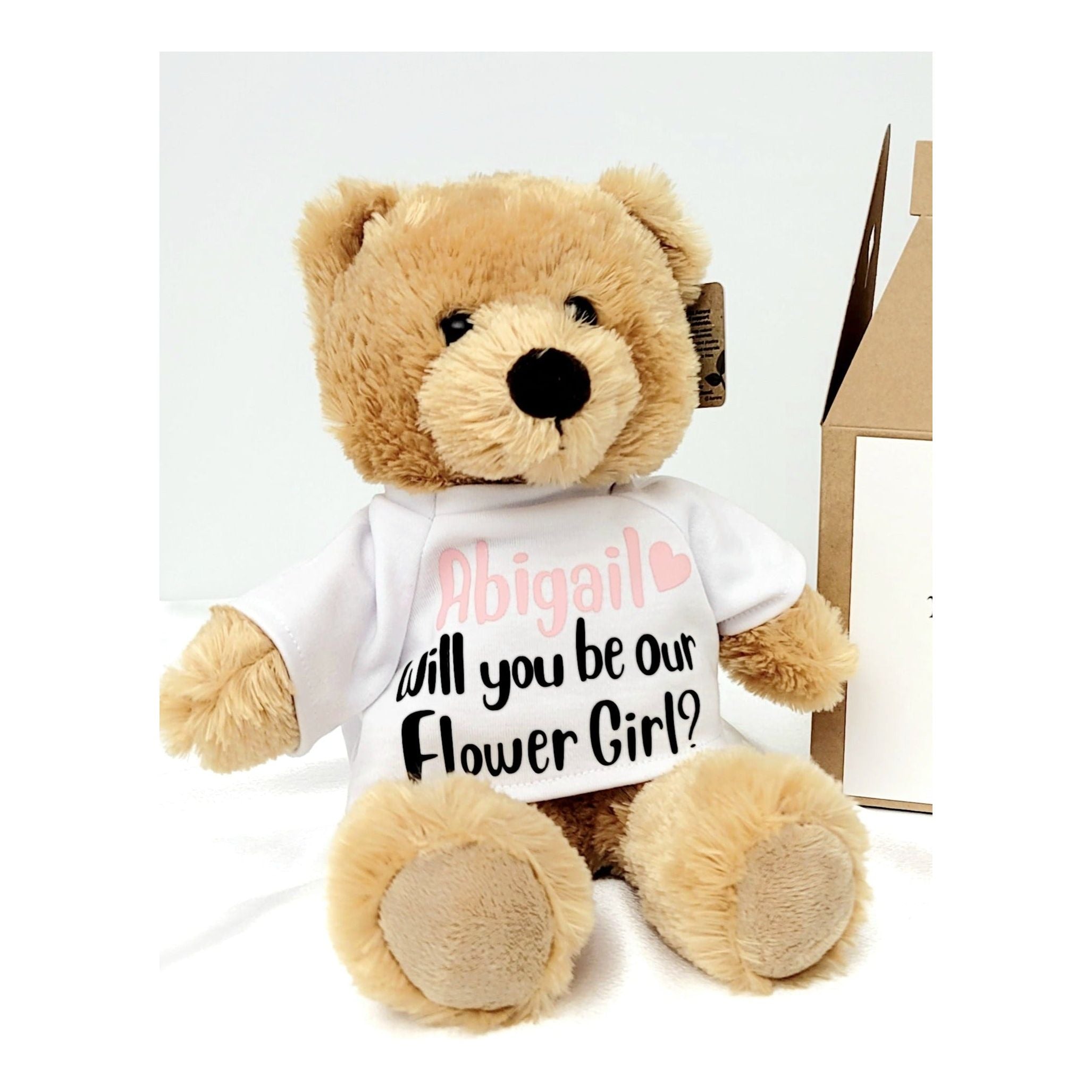 KokoBelles Personalized Teddy Bear for Ring Bearer and Flower Girl Koko Belles