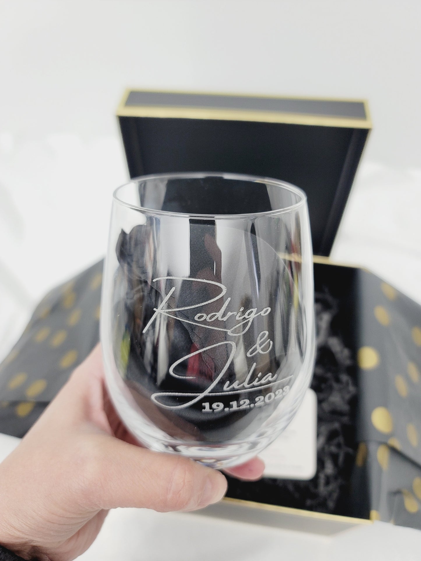 Custom Wine and Whiskey Glasses