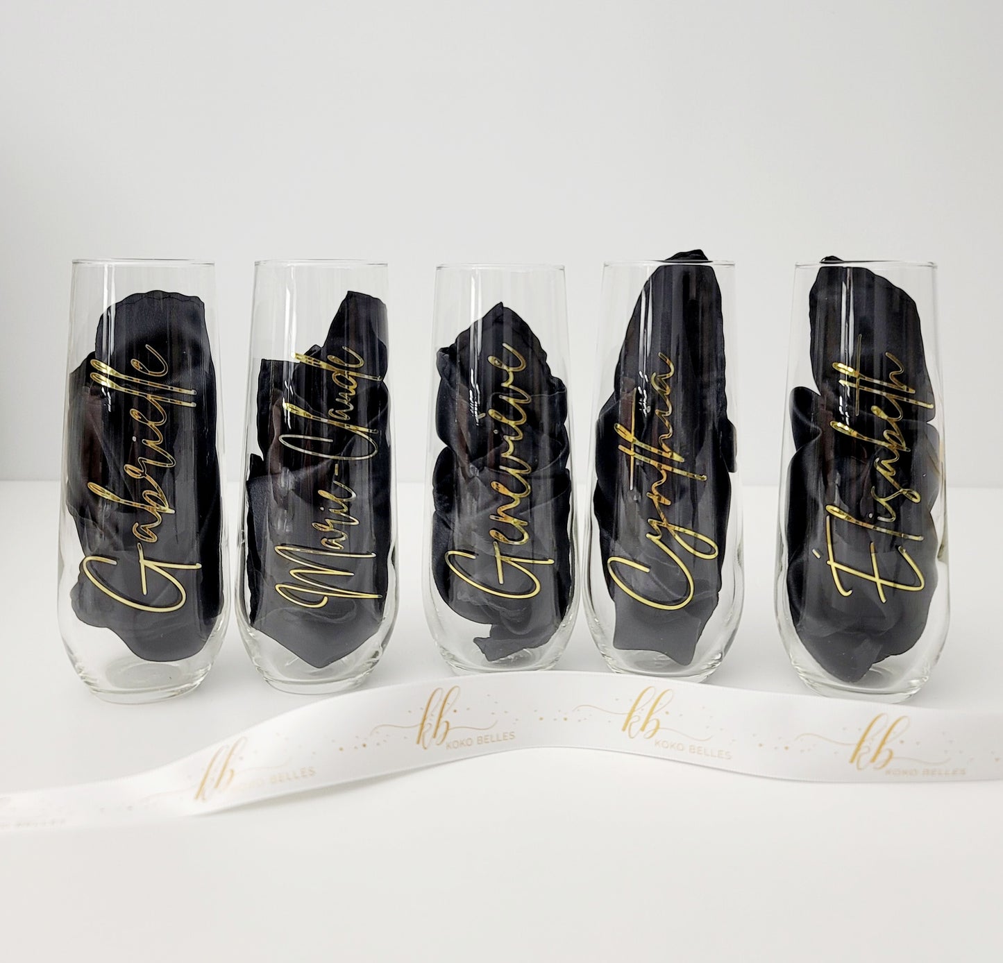 Personalized Champagne Flute (Vinyl Decal)