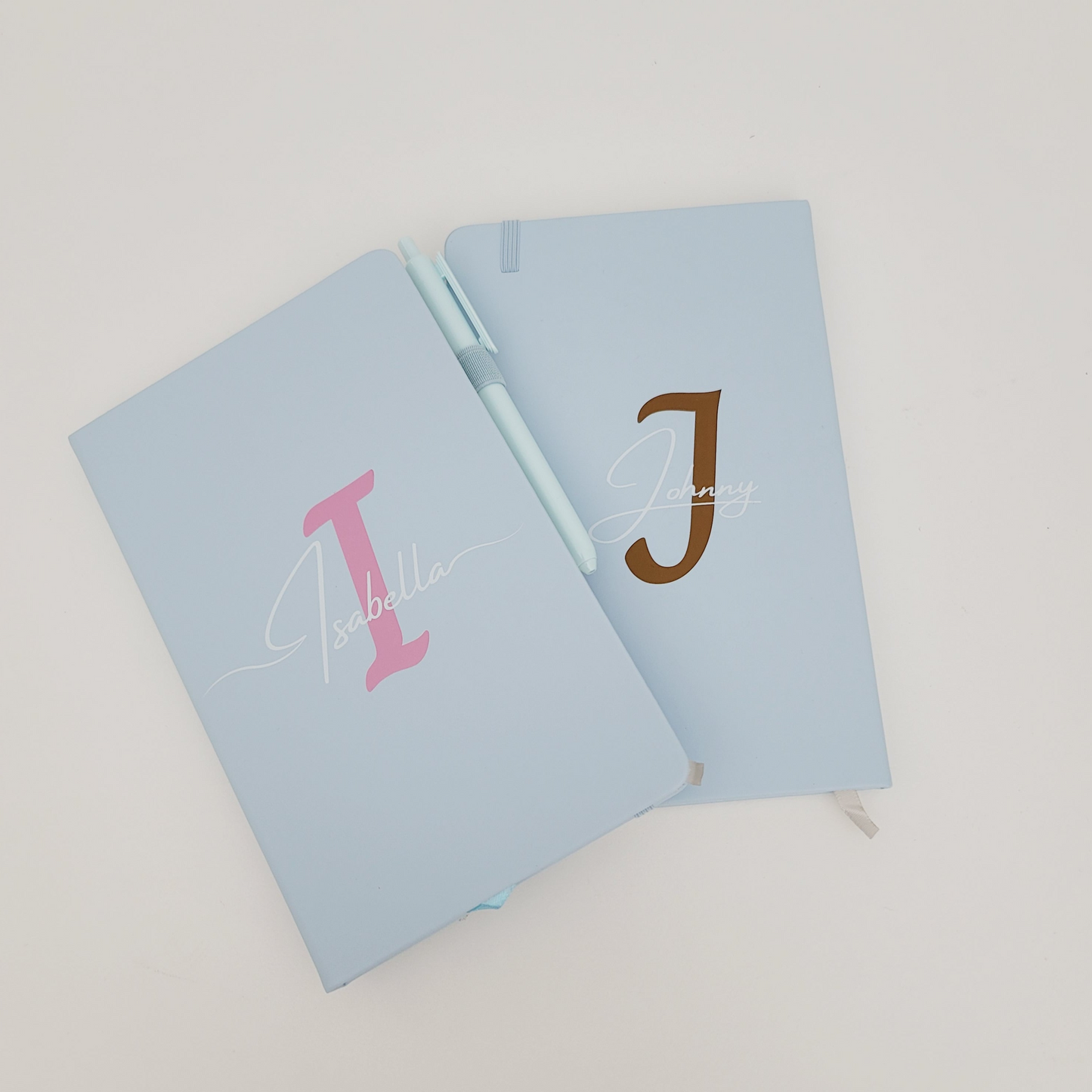 Personalized Name and Large Initial Notebook with Pen