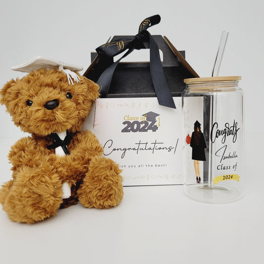 Personalized Graduation Bear Gift Set