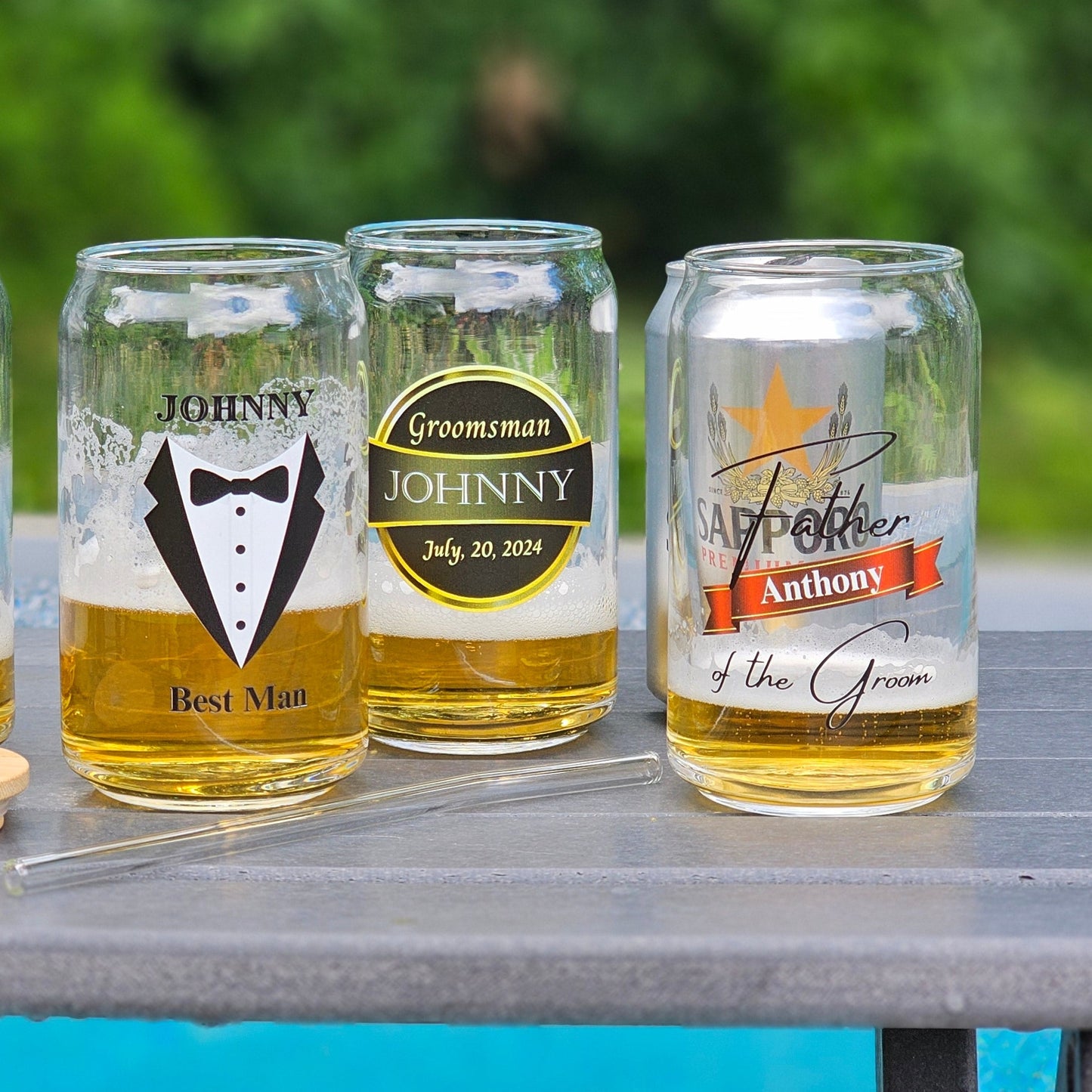 Groomsman_ Beer Can Glass