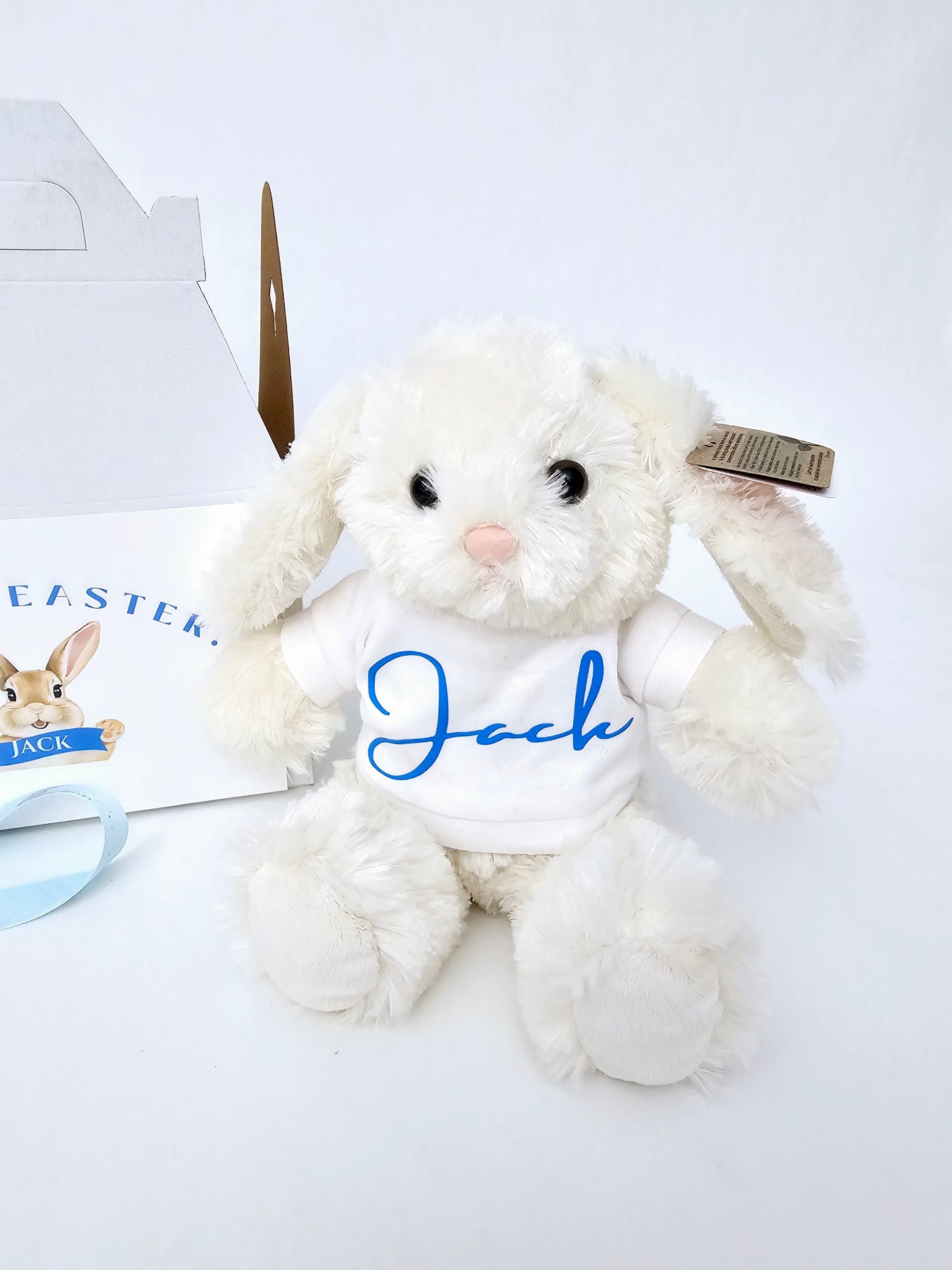 Easter Stuffed Bunny with Custom T Shirt