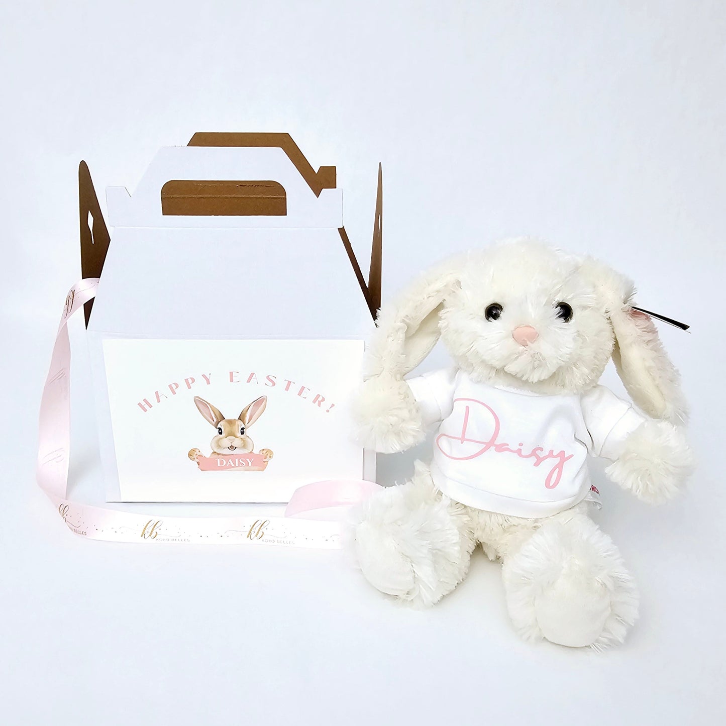 Easter Stuffed Bunny with Custom T Shirt