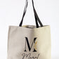 Personalized Burlap Tote Bag