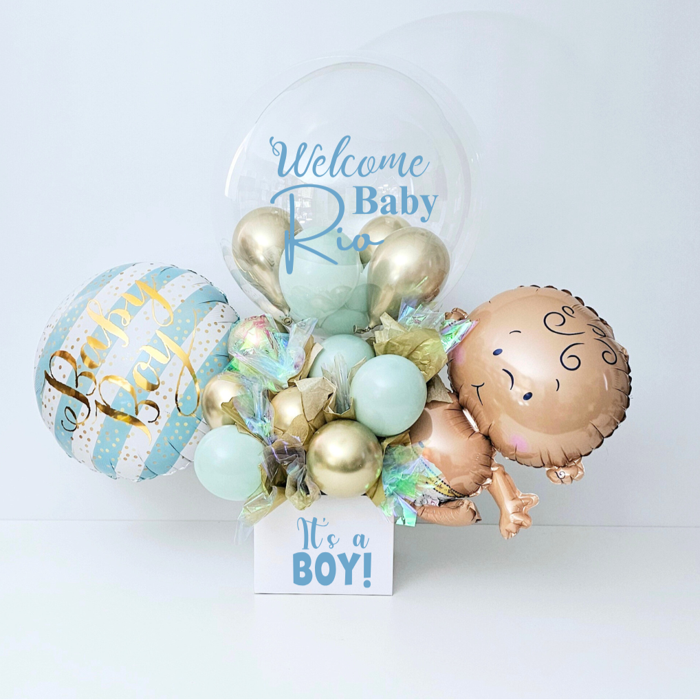 Baby boy Balloon Bouquets