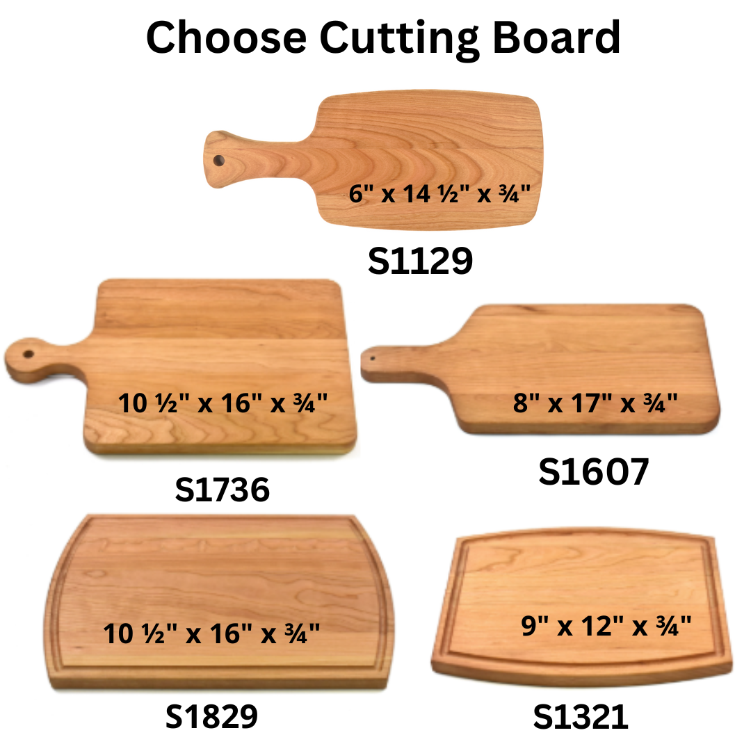 Personalized Cherry wood Cutting Board