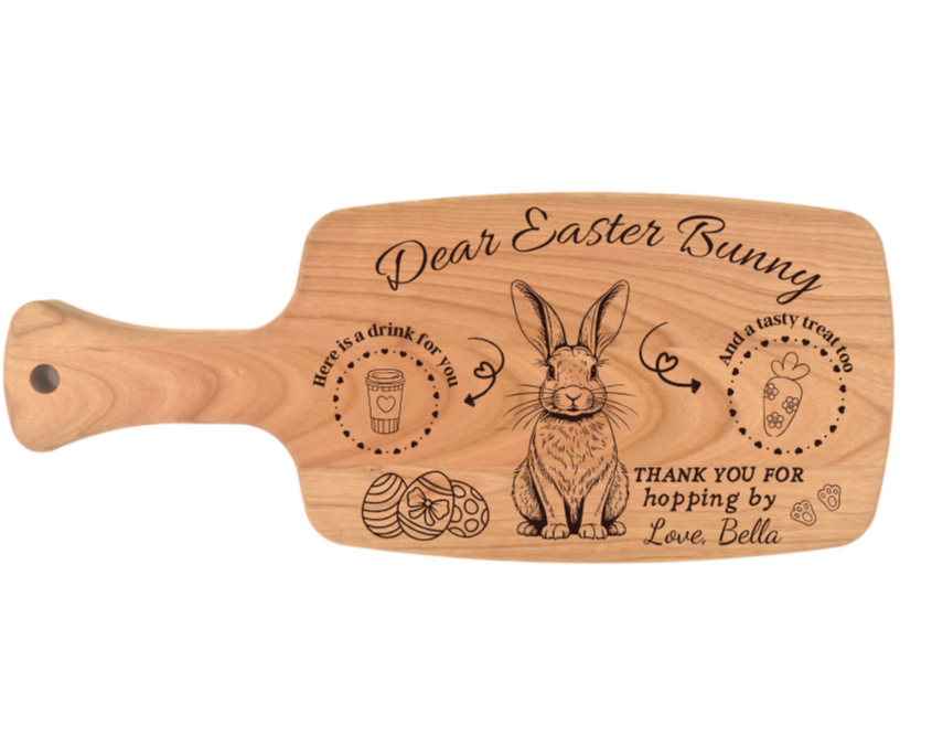 Personalized Easter Bunny Cutting Board