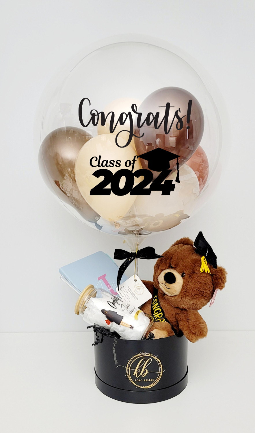 Graduation Gifts with Personalized Balloon arrangement