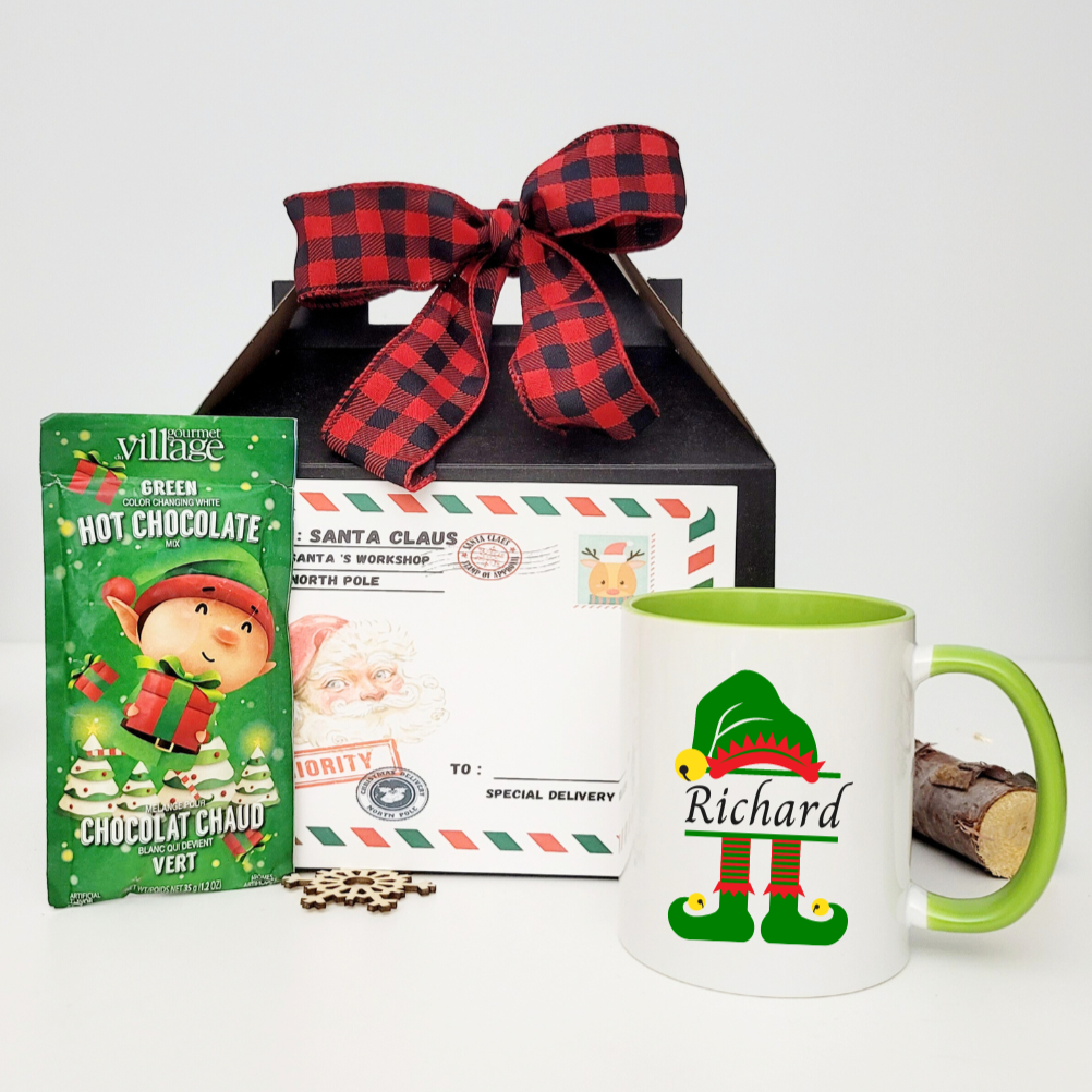 Personalized Christmas Elf Coffee Mug