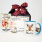 Personalized Christmas Reindeer Face Two-Tone Coffee Mug